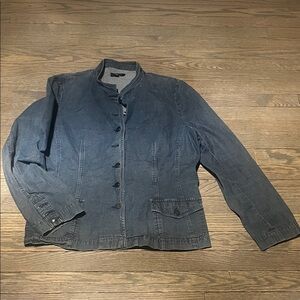 Philippe Adec Women's Blue Shirt Jacket